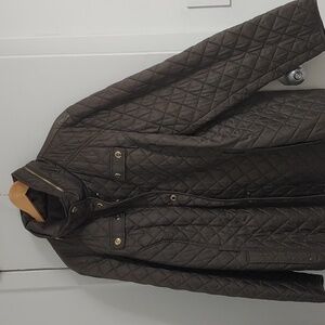 Preowned Croft & Barrow Brown Quilted Jacket 2X